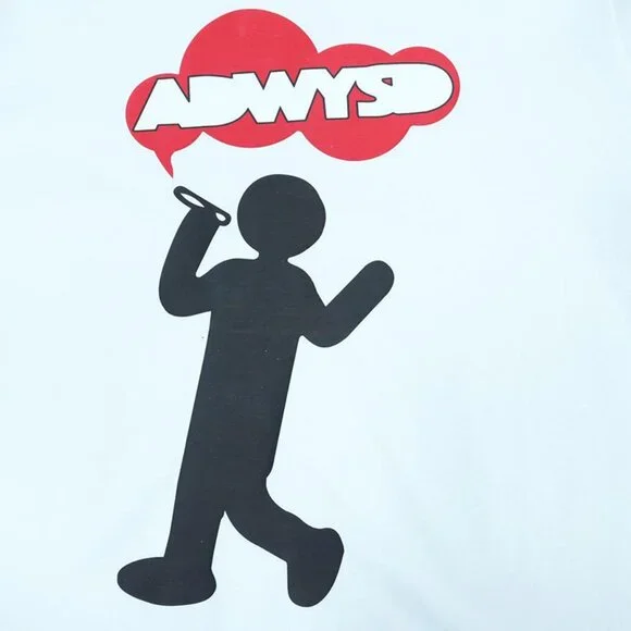 Always White Fun Graphic Short Sleeve T Shirt